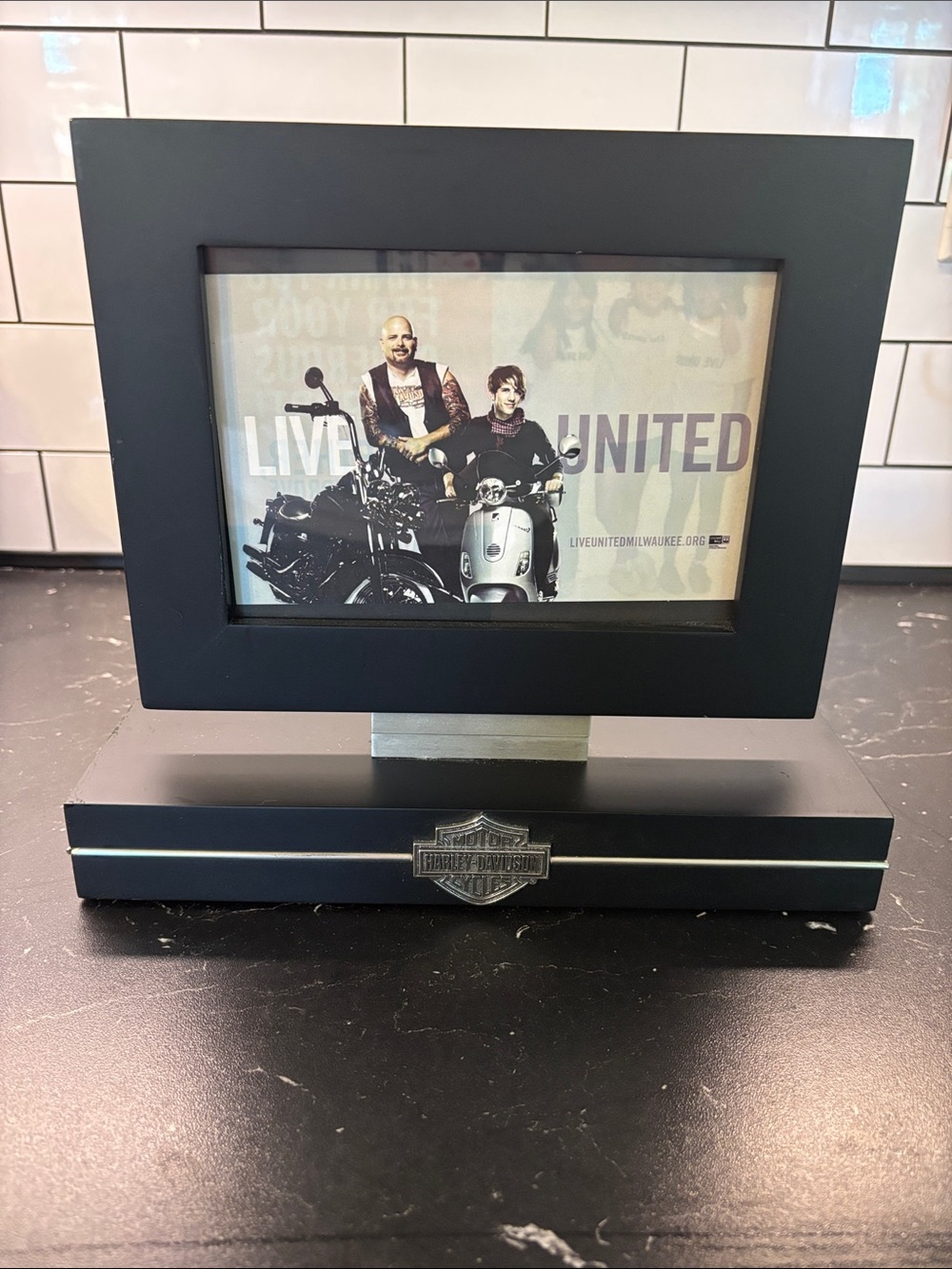 Harley-Davidson Matte Black Frame with Silver Accent